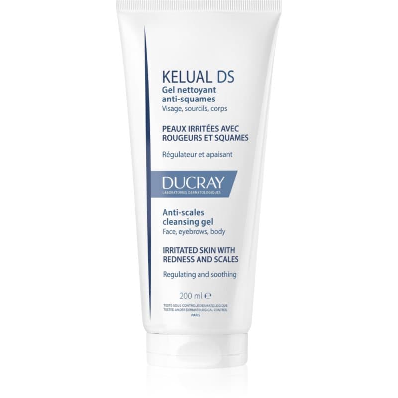 Ducray Kelual DS Anti-Scales Cleansing Gel Reinigingsgel voor Schilfers en Geirriteerde Huid 200 ml