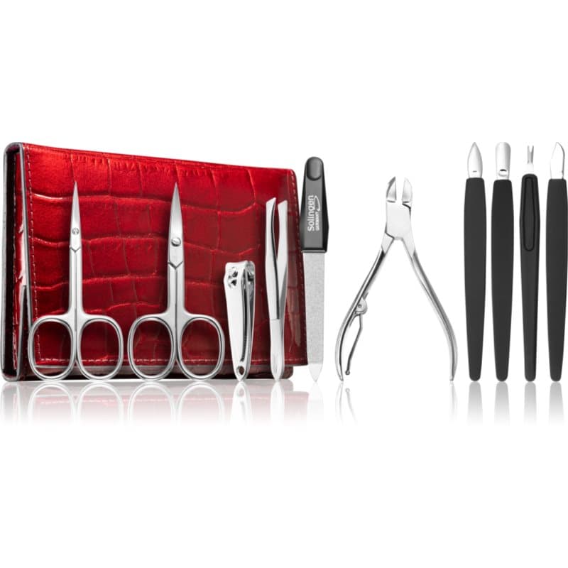 DuKaS Premium Line Solingen 252 Manicure Set + etui Burgundy