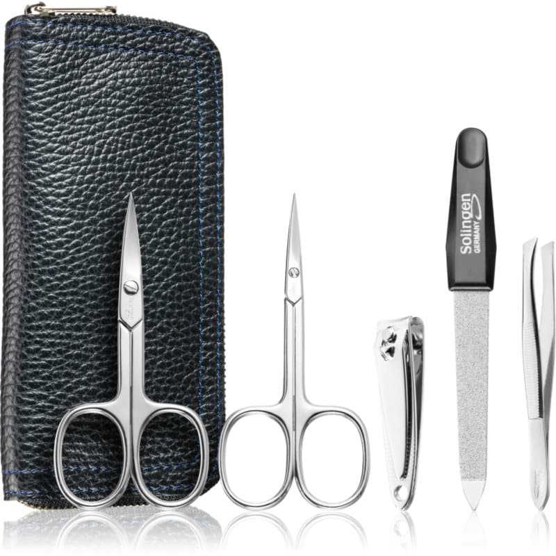 DuKaS Premium Line Solingen 1825 Manicure Set + Leder Etui voor Mannen