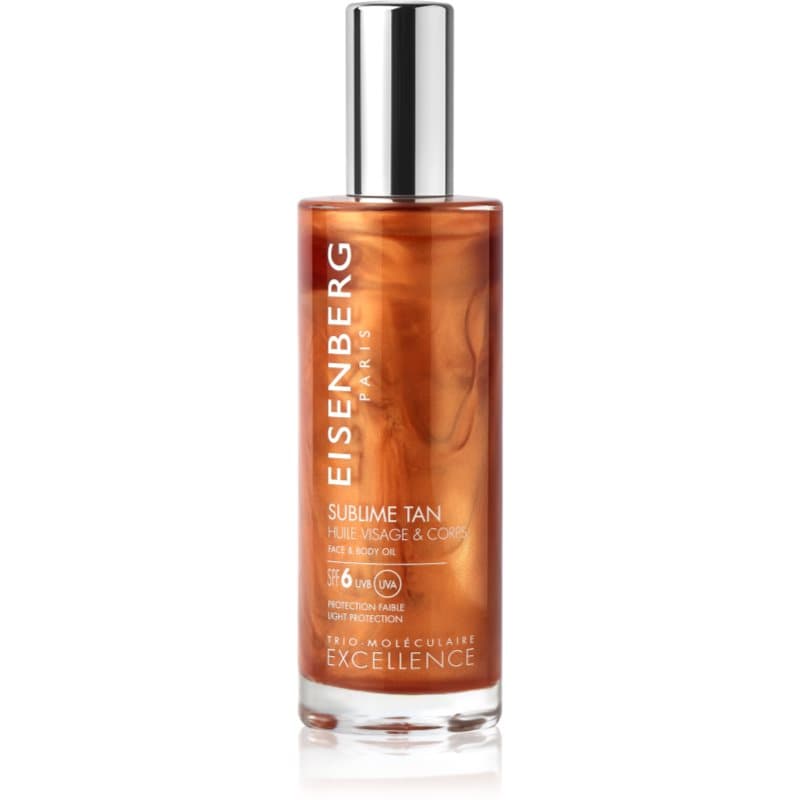 Eisenberg Sublime Tan Huile Visage & Corps Bruiningsolie voor Gezicht en Lichaam SPF 6 100 ml