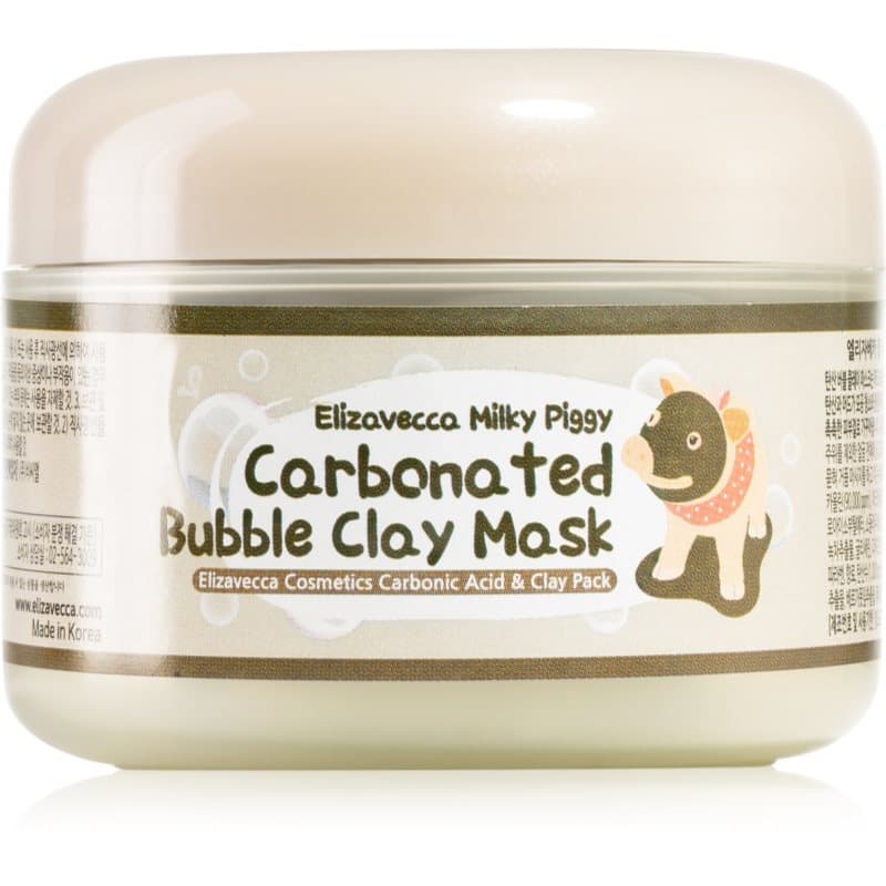 Elizavecca Milky Piggy Carbonated Bubble Clay Mask Dieptereinigende Gezichtsmasker voor Problematische Huid, Acne 100 gr