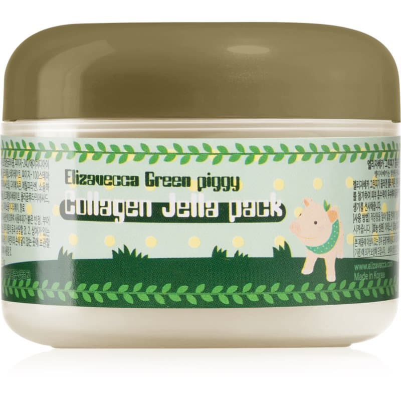 Elizavecca Green Piggy Collagen Jella Pack verstevigend collageenmasker voor Intensief Herstel en Stevigheid van de Huid 100 ml