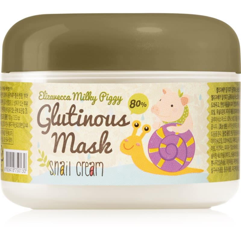 Elizavecca Milky Piggy Glutinous Mask 80% Snail Cream intensief hydraterend en voedend masker met Slakken Extract 100 g