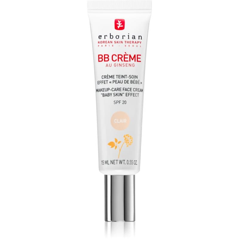 Erborian BB Cream Getinte Crème voor Perfecte Look SPF 20 Kleine Verpakking Tint Clair 15 ml