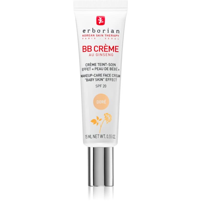 Erborian BB Cream Getinte Crème voor Perfecte Look SPF 20 Kleine Verpakking Tint  Doré  15 ml