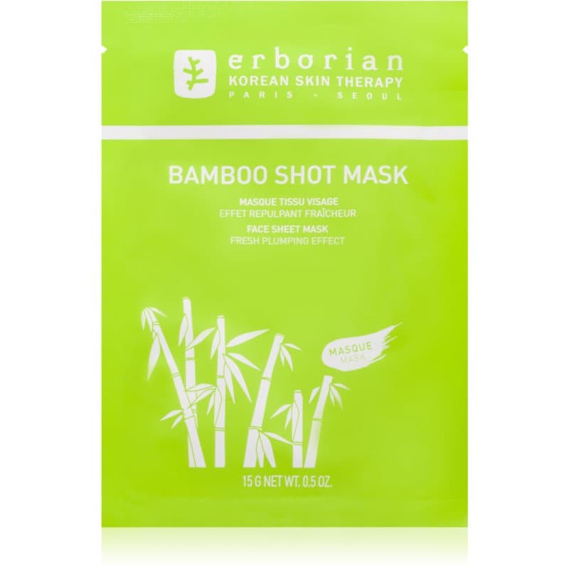 Erborian Bamboo voedende sheet mask met Hydraterende Werking 15 g