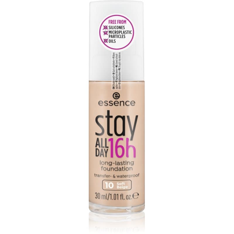 essence Stay ALL DAY 16h waterproof make-up Tint 10 Soft Beige 30 ml