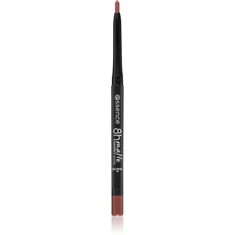 essence 8h Matte Comfort matterend lippotlood met Puntenslijper Tint 02 Silky Hazelnut 0,3 g