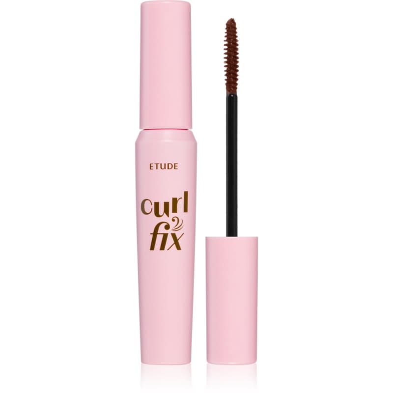 ETUDE Curl Fix Mascara Waterproef Mascara voor Volume en Gekrulde Wimpers Tint 02 Brown 8 g