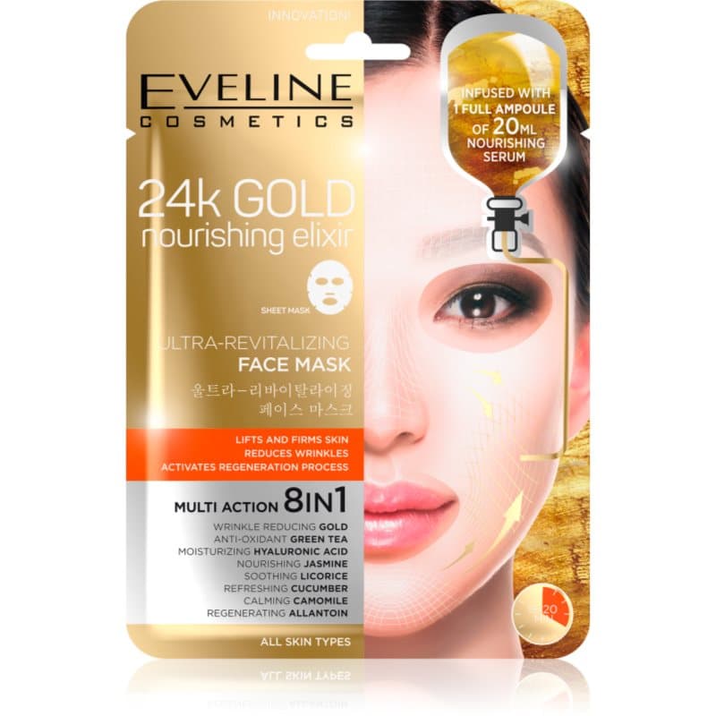Eveline Cosmetics 24k Gold Nourishing Elixir Lifting Masker 1 st