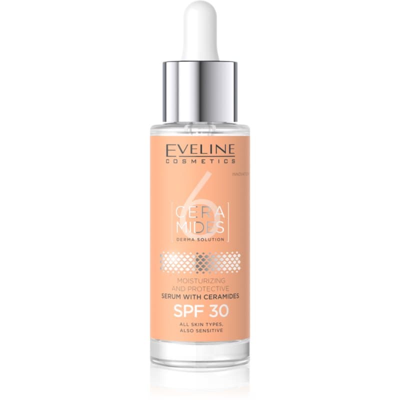Eveline Cosmetics 6 Ceramides Beschermende Serum voor Droge en Gevoelige Huid SPF 30 30 ml