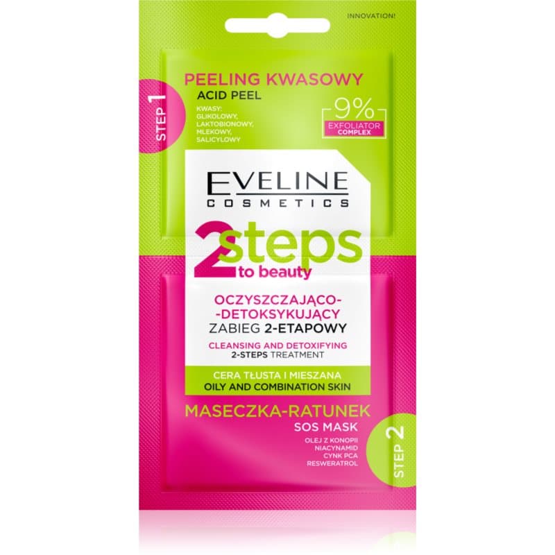Eveline Cosmetics 2 Steps To Beauty 2-Fasen Verzorging voor het Gezicht 2x4 ml