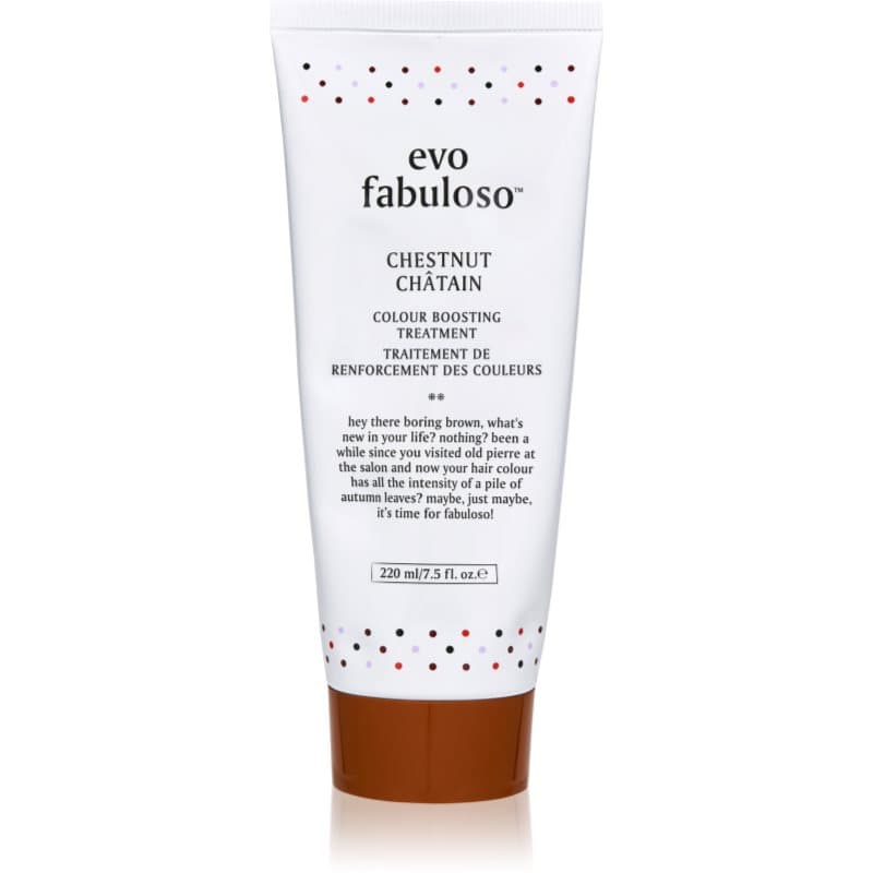 EVO Fabuloso Colour Boosting Treatment Conditioner voor Accentueren van Haarkleur Tint Chestnut 220 ml