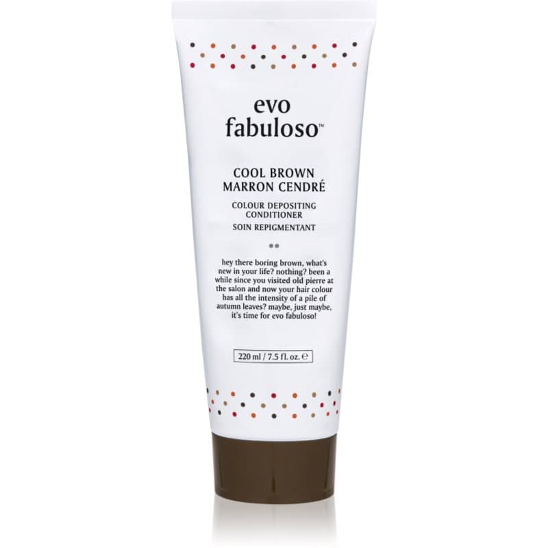 EVO Fabuloso Colour Boosting Treatment Conditioner voor Accentueren van Haarkleur Tint Cool Brown 220 ml