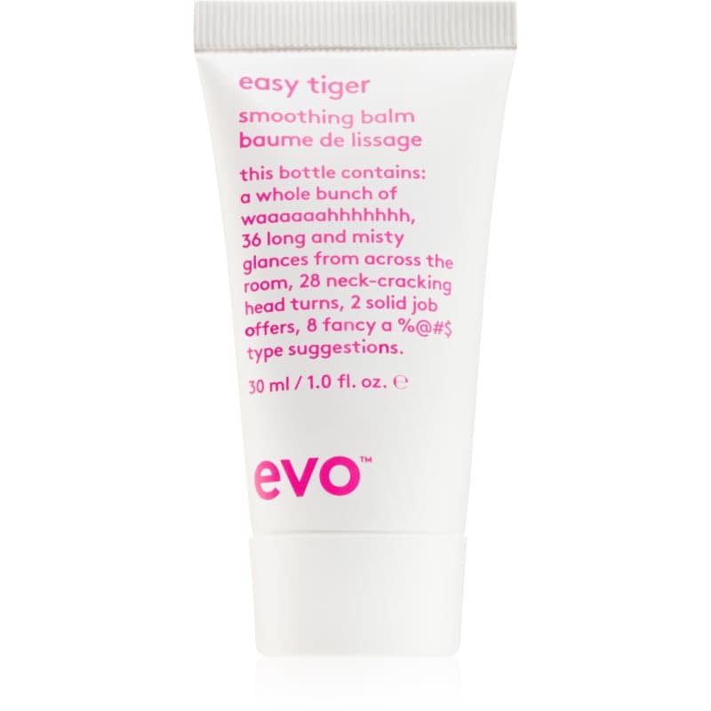 EVO Easy Tiger Smoothing Balm Haarbalsem tegen Kroes Haar 30 ml