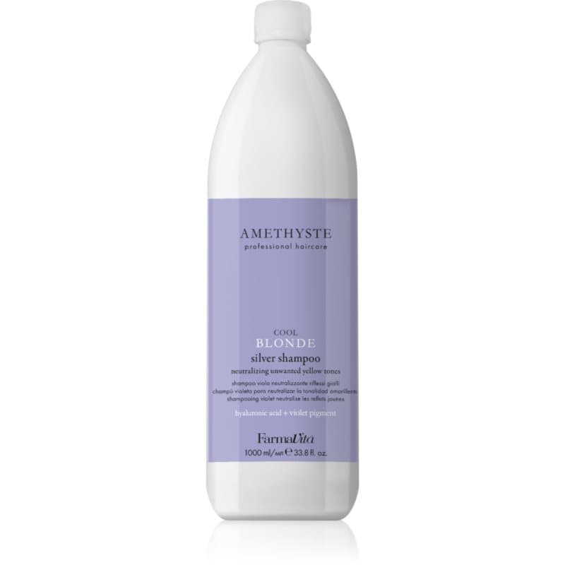 FarmaVita Amethyste Cool Blonde Paarse Shampoo voor Blond en Highlighted Haar 1000 ml