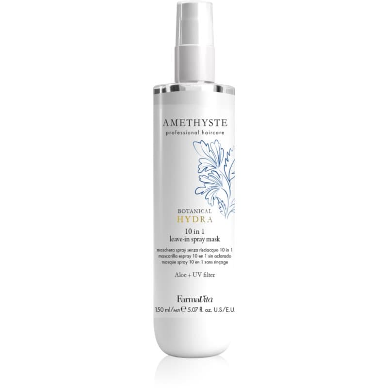 FarmaVita Amethyste Botanical Hydra Intensief Leave-In Haarmasker in spray voor Hitte Styling met UV Filter 150 ml