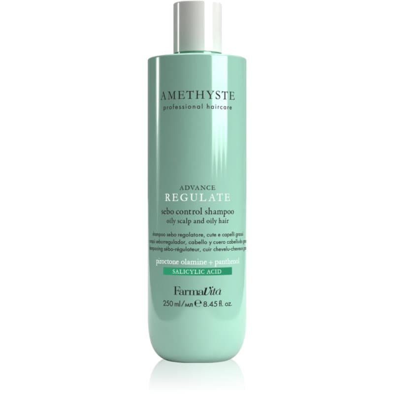 FarmaVita Amethyste Advance Regulate Reinigende Shampoo voor Vette Hoofdhuid 250 ml