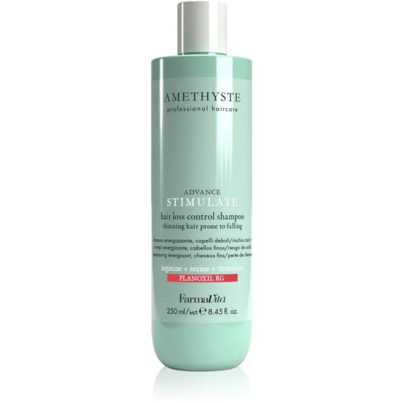 FarmaVita Amethyste Advance Stimulate versterkende shampoo voor dunner wordend haar met de neiging om uit te vallen 250 ml