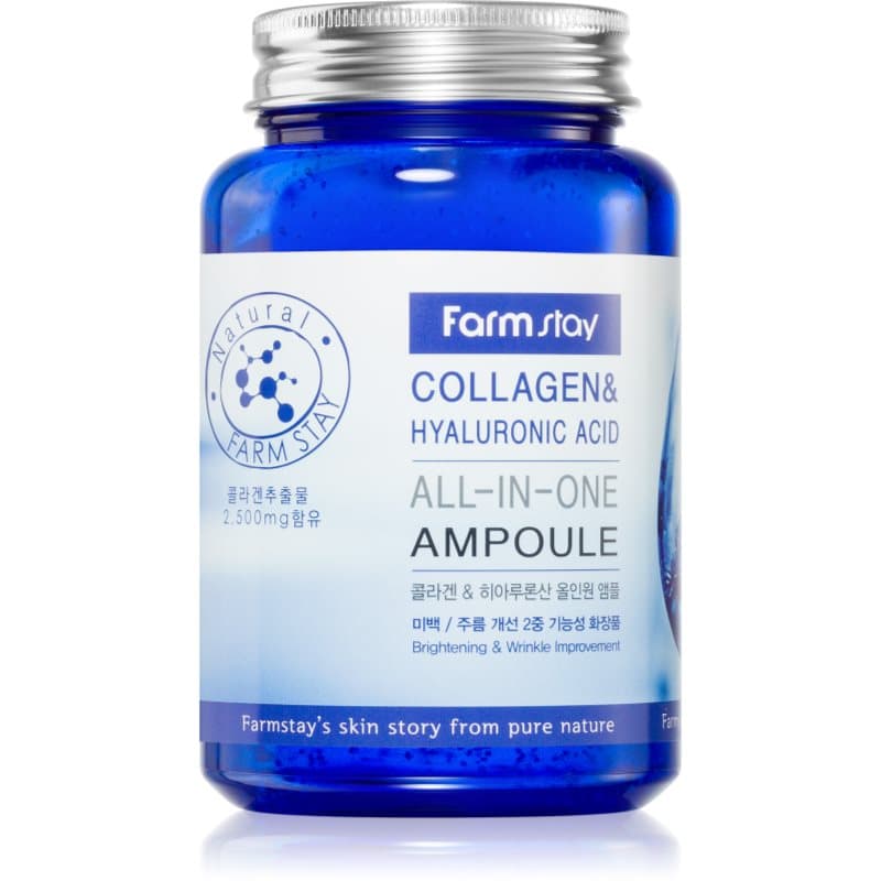 Farmstay Collagen & Hyaluronic Acid All-In-One Ampoule Vitaliserende Gezichsserum 250 ml