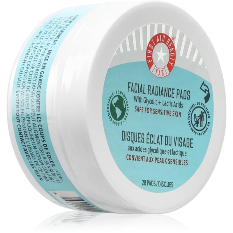 First Aid Beauty Facial Radiance Pads Exfoliërende Kussentjes voor Stralende en Gladde Huid 28 st