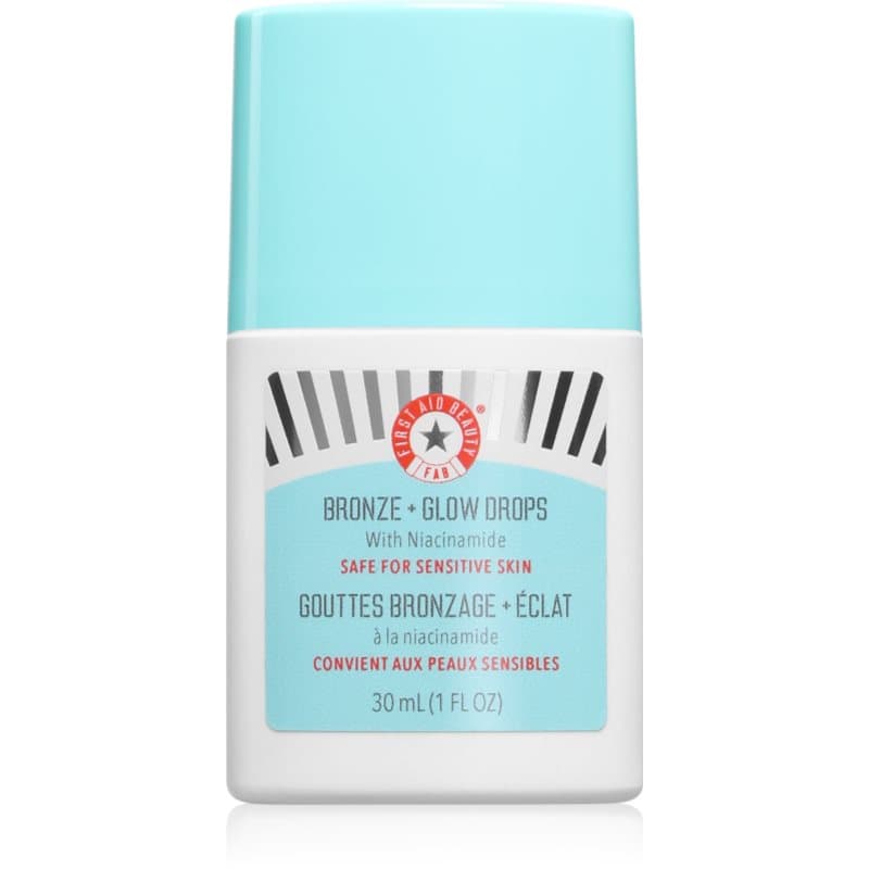 First Aid Beauty Bronze + Glow Drops hydraterend bronzing serum voor een Egale Teint 30 ml