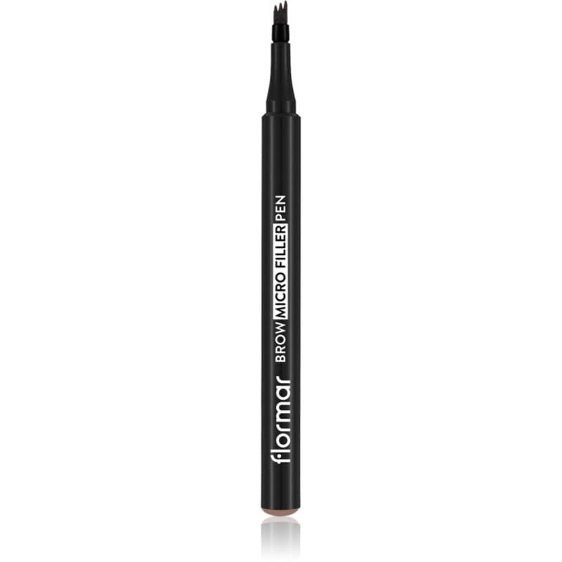 flormar Brow Micro Filler Pen Wenkbrauw Pen Tint 001 Light Brown 1.1 ml