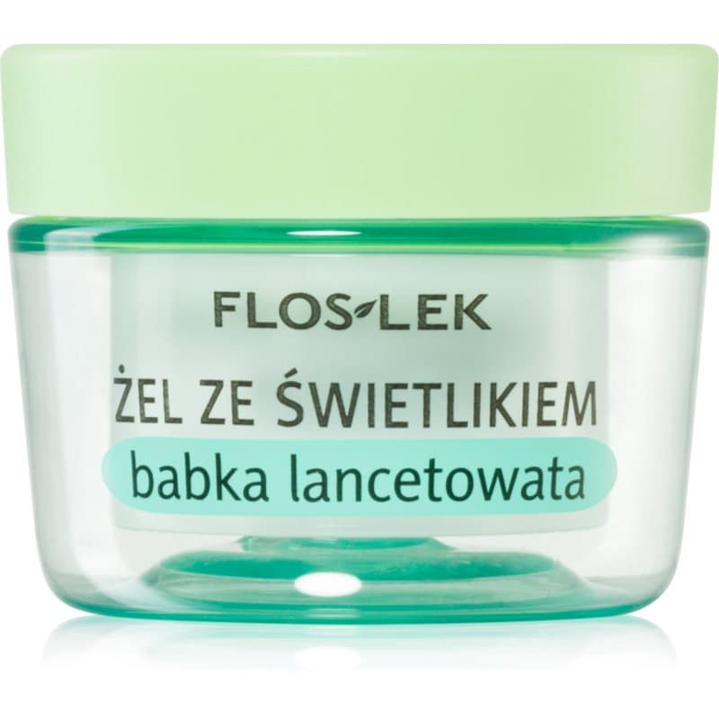 FlosLek Laboratorium Eye Care Oogcontour Gel met Weegbree en Oogverheldering 10 g
