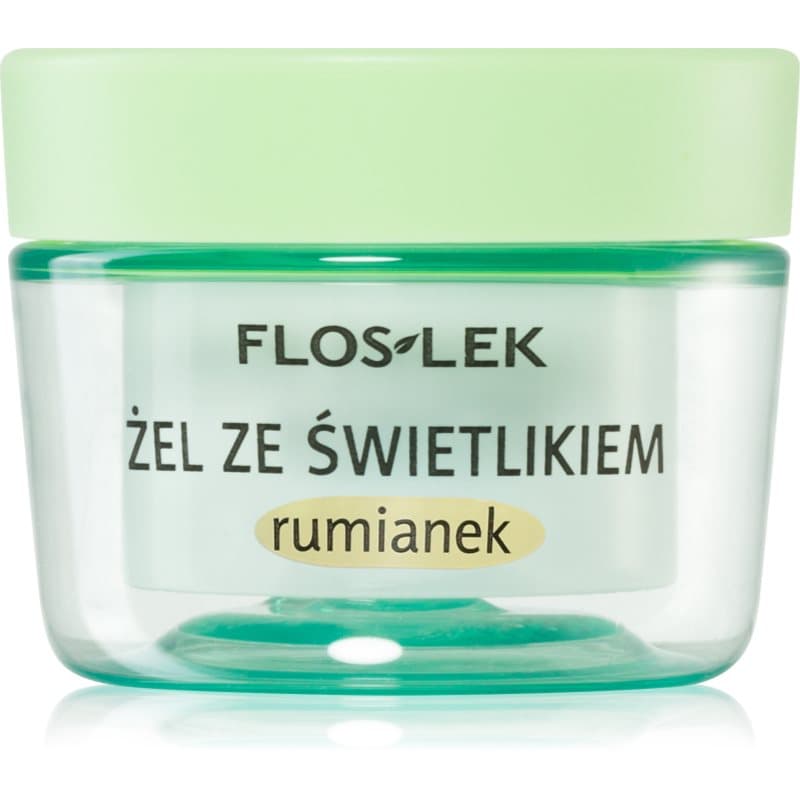FlosLek Laboratorium Eye Care Oogcontour Gel met Oogverheldering en Kamille 10 g