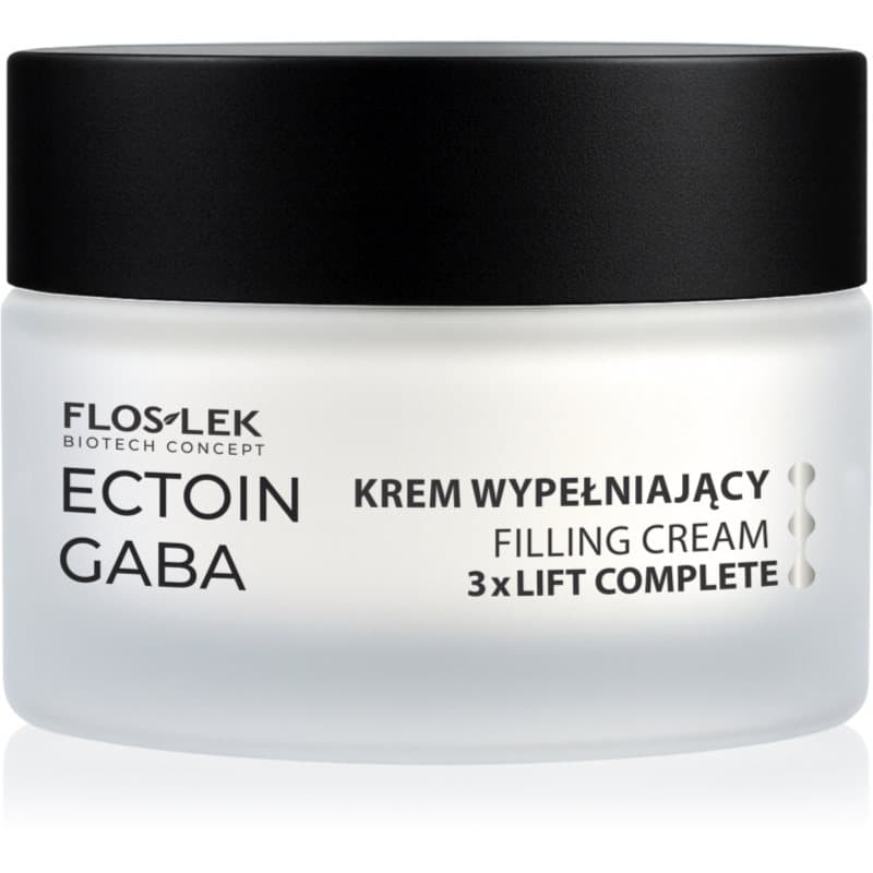 FlosLek Laboratorium Ectoin Gaba Filling Face Cream 3xLift Complete Lifting Crème voor Huid Versteviging 50 ml