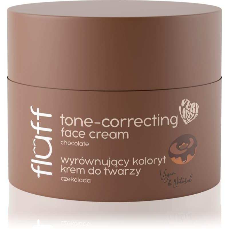 Fluff Chocolate hydraterende dagcrème om voor effening van de teint 50 ml
