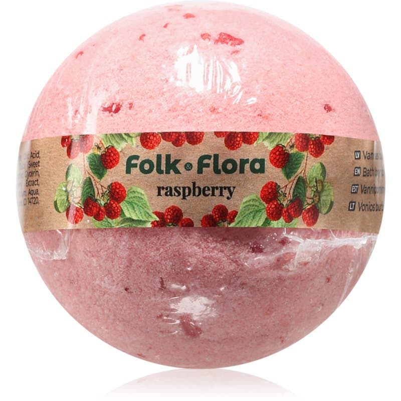 Folk & Flora Raspberry badbom 130 g