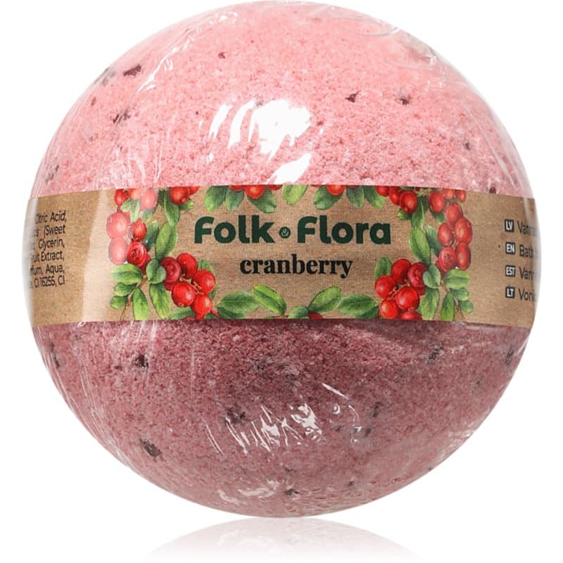 Folk & Flora Cranberry badbom 130 g