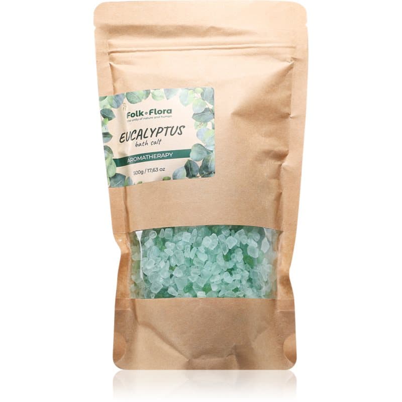 Folk & Flora Eucalyptus ontspannend badzout 500 g