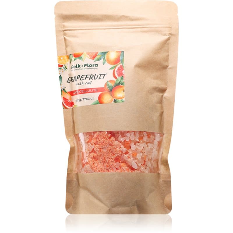 Folk & Flora Grapefruit Badzout met kalmerend effect 500 g