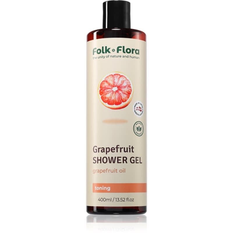 Folk & Flora Grapefruit Verfrissende Douchegel 400 ml