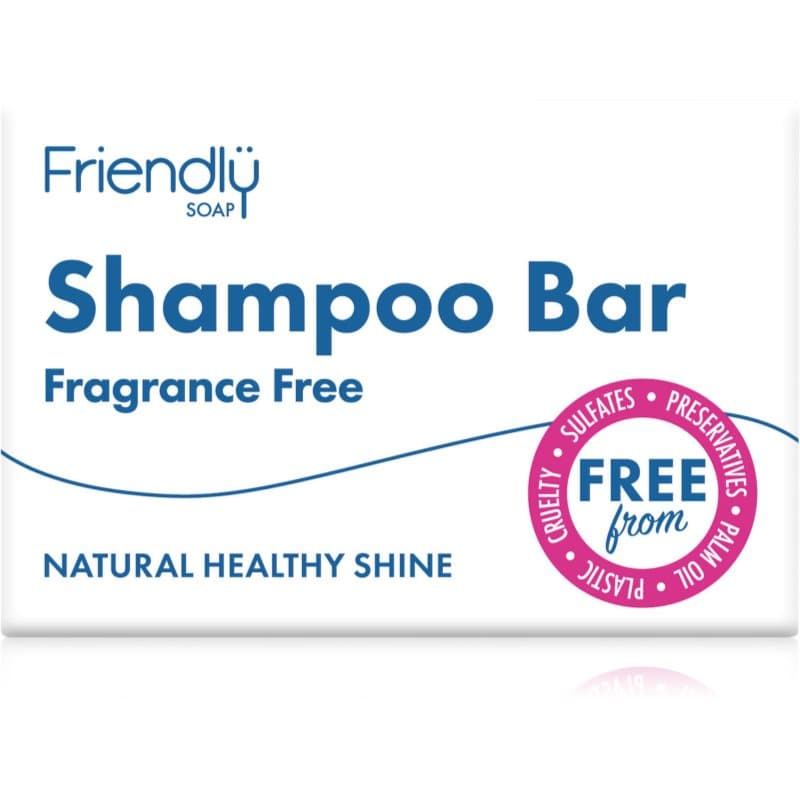 Friendly Soap Natural Shampoo Bar Fragrance Free Natuurlijke Zeep voor het Haar Parfumvrij 95 g