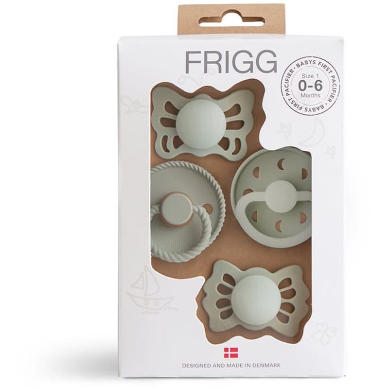 FRIGG Baby's First Pacifier​ Moonlight Sailing fopspeen Sage