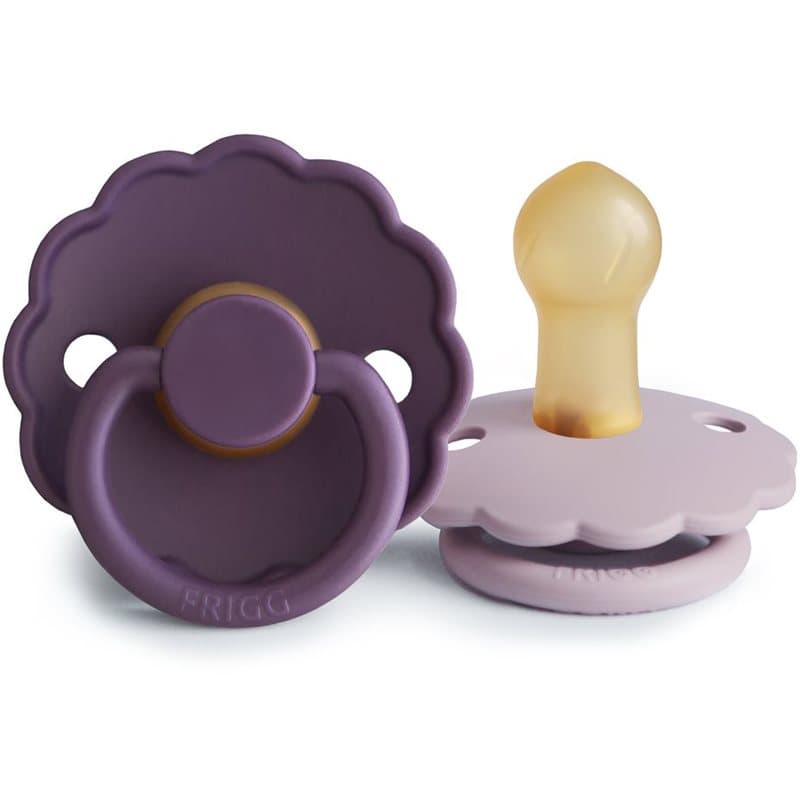 FRIGG Daisy Size 1:0-6 months fopspeen Violet Dream/Soft Lilac 2 st