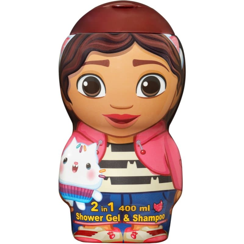 Gabby's Dollhouse 2D Kids Gentle Douchegel en Shampoo 2in1 400 ml