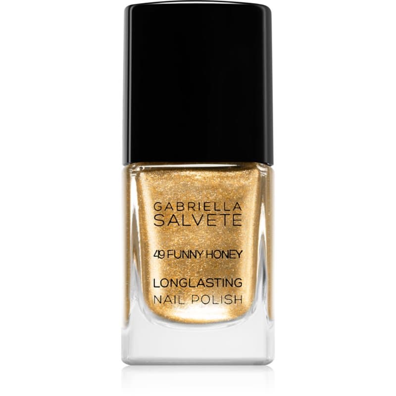 Gabriella Salvete Longlasting Enamel Langaanhoudende Nagellak met Glitters Tint 49 Funny Honey 11 ml