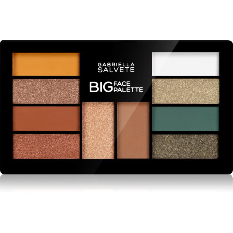 Gabriella Salvete Big Face Oogschaduw Palette met Highlighter met Bronzer 01 12 gr