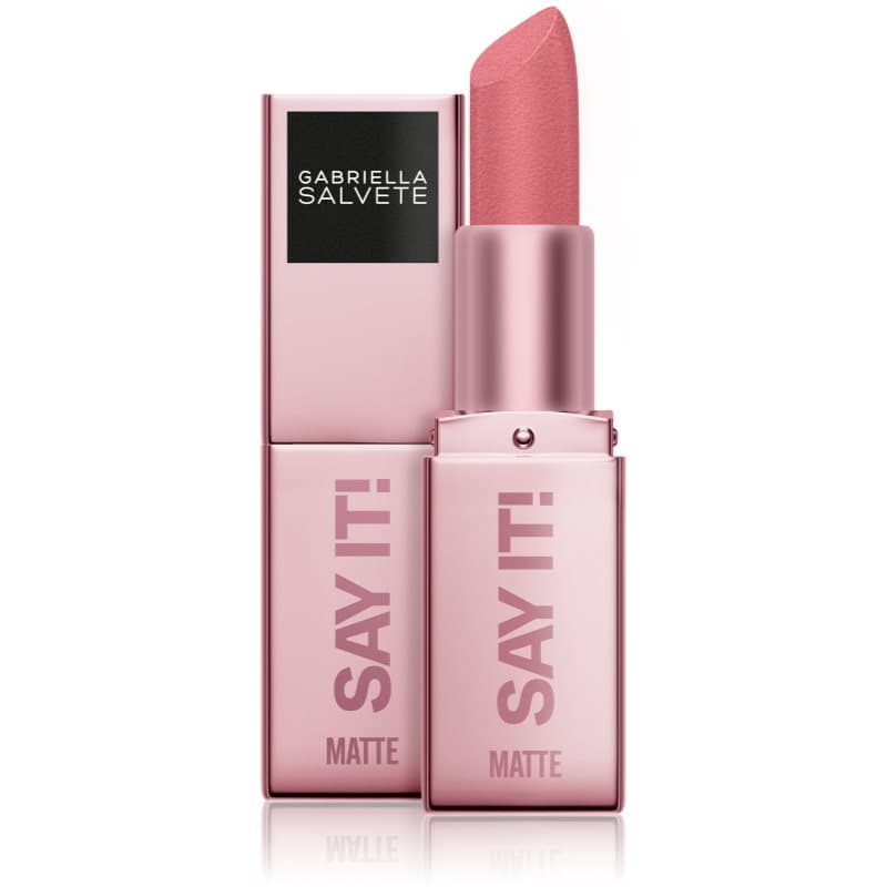Gabriella Salvete Say It! It Matters Matterende Lippenstift met Poeder Effect Tint 01 4 g