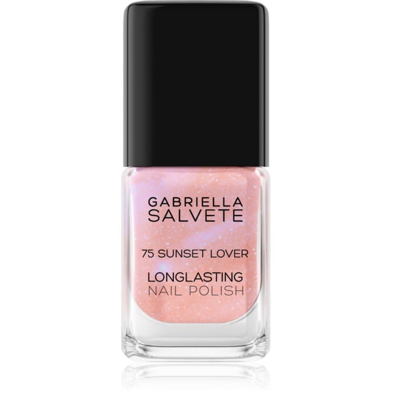 Gabriella Salvete Longlasting Enamel Langaanhoudende Nagellak met Glitters Tint 75 Sunset Lover 11 ml