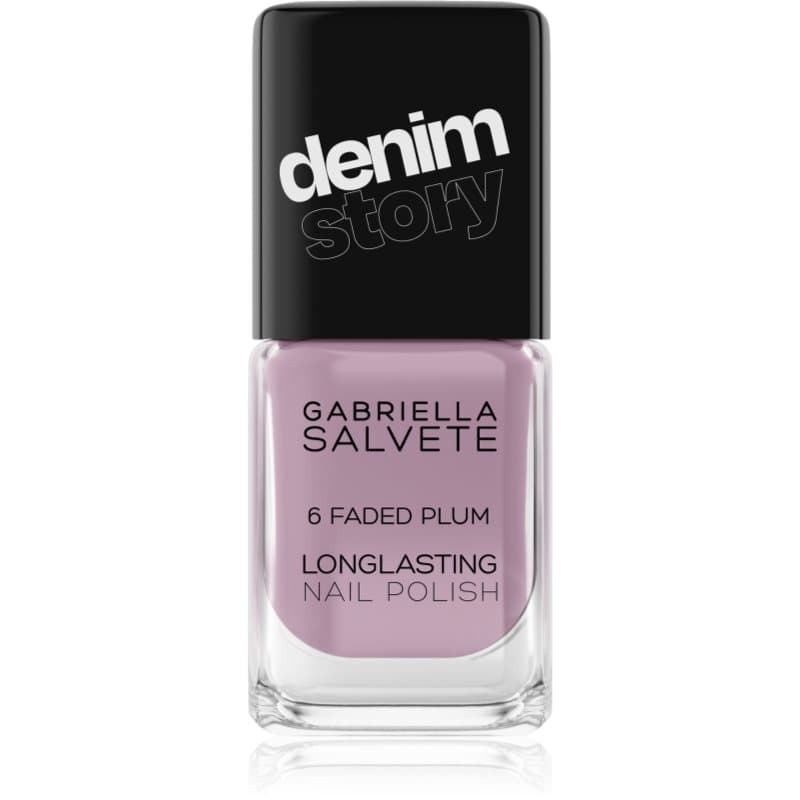 Gabriella Salvete Longlasting Enamel Denim Story Langaanhoudende Nagellak Tint 06 Faded Plum 11 ml
