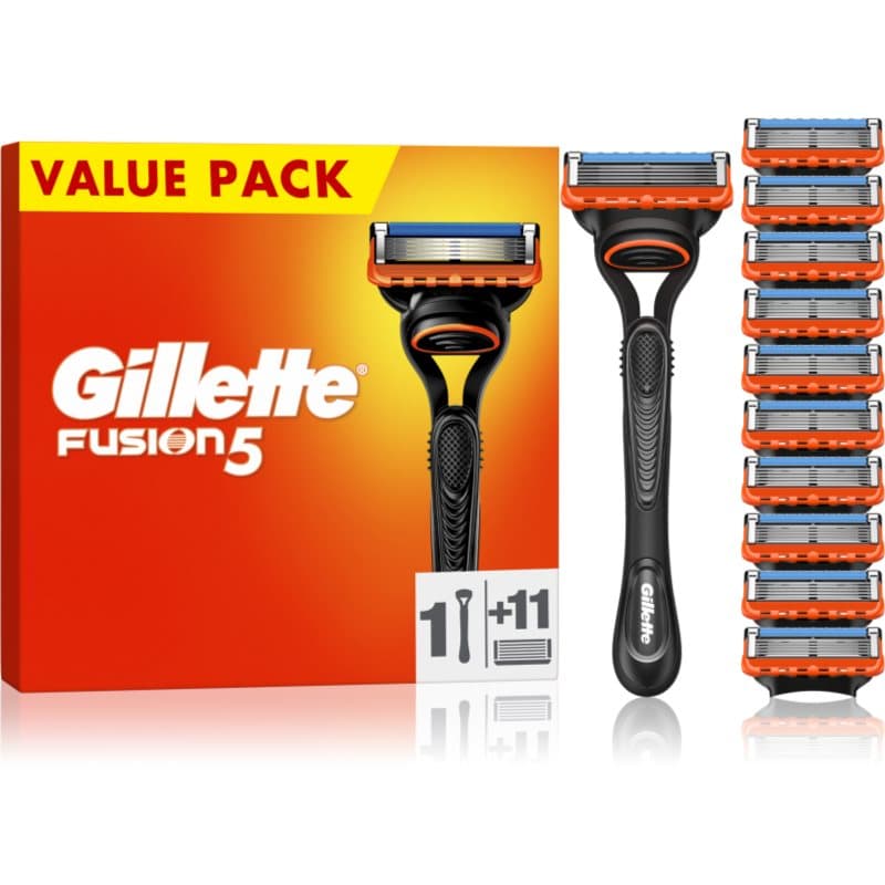 Gillette Fusion5 Scheerapparaat + Vervangende Messjes 11 st