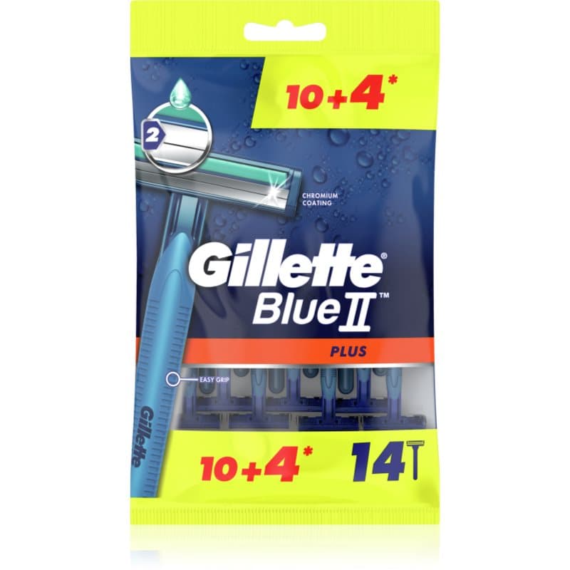 Gillette Blue II Plus Wegwerp Scheermessen voor Mannen 14 st