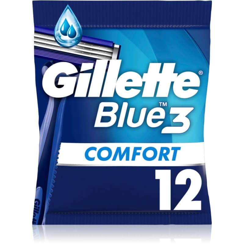 Gillette Blue 3 Comfort Wegwerp Scheermessen voor Mannen 12 st