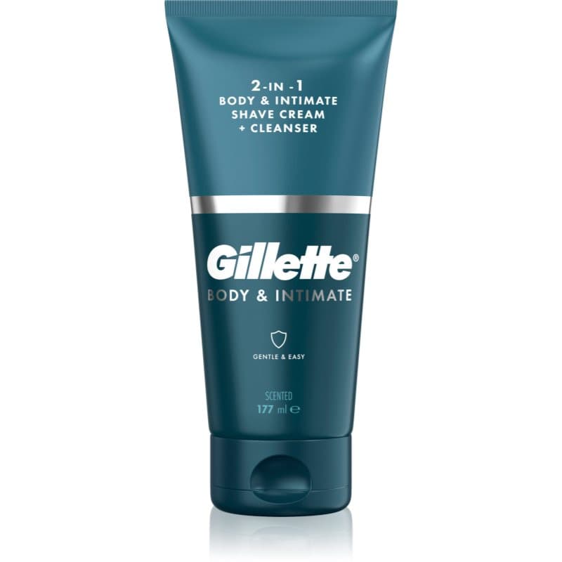 Gillette Body&Intimate 2in1 Shave Cream scheerproduct voor de liezen met was-emulsie voor Mannen 150 ml