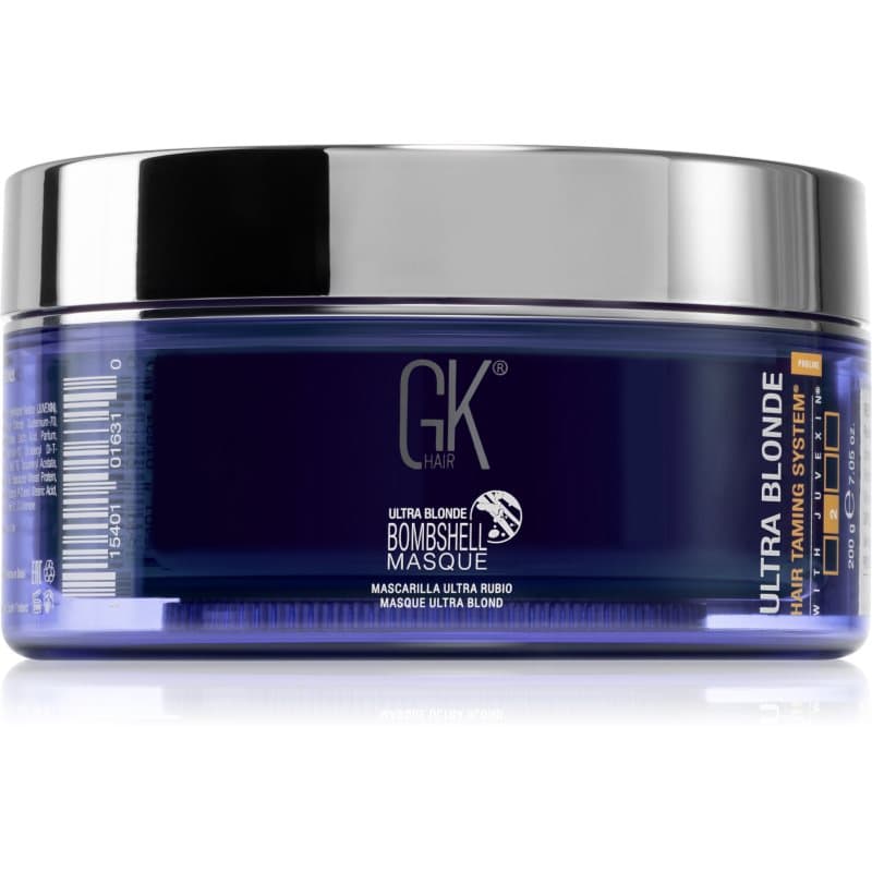 GK Hair Bombshell Masque Bonding Color Mask voor Blond Haar Tint Ultra Blonde 200 g